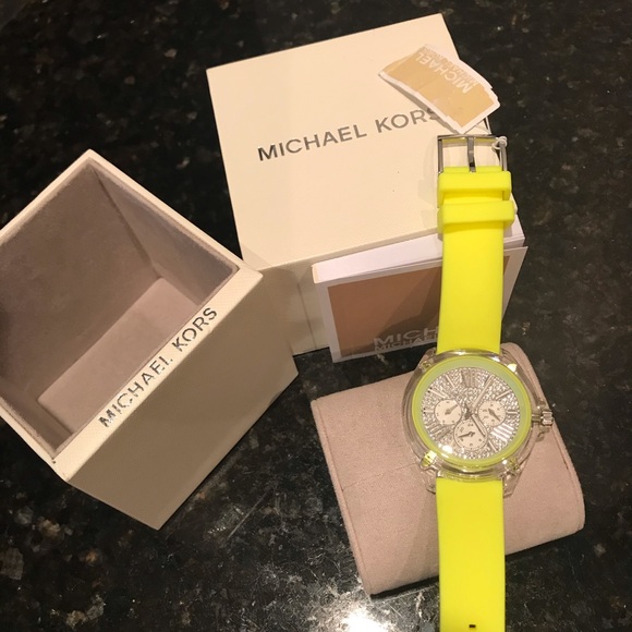michael kors neon watch